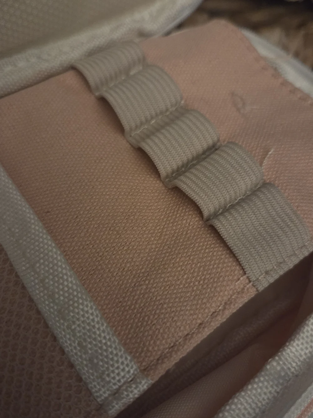 NWT Pink Canvas Cosmetic Organizer Makeup Brush Travel Case | Multi-Compartment